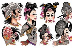 laos dancer tattoo idea