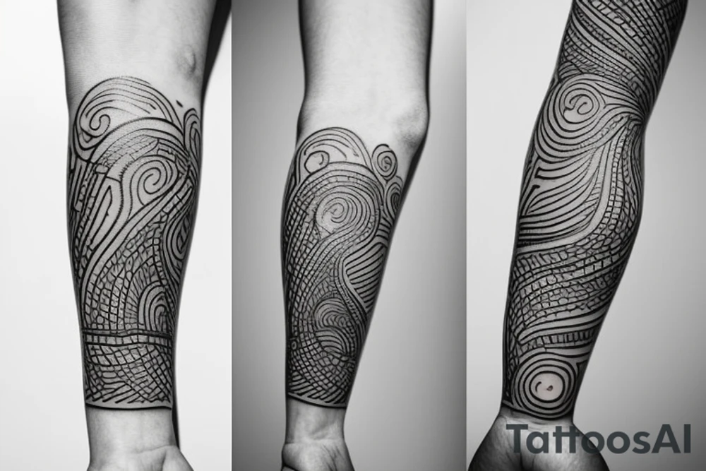 single line drawing tattoo of dancer tattoo idea