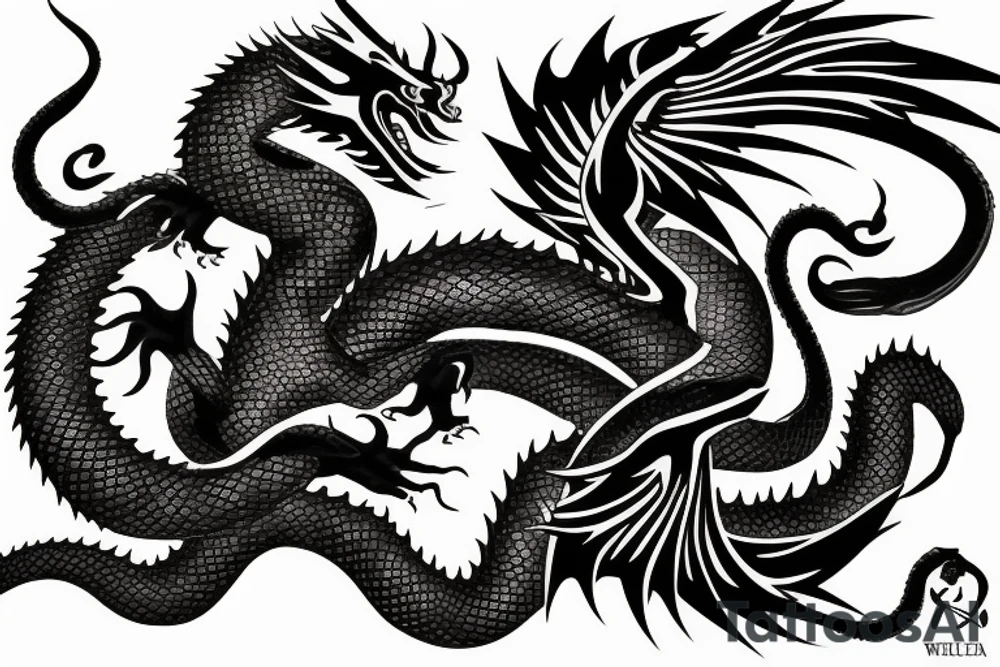 lao naga dragon tattoo tattoo idea