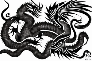 lao naga dragon tattoo tattoo idea