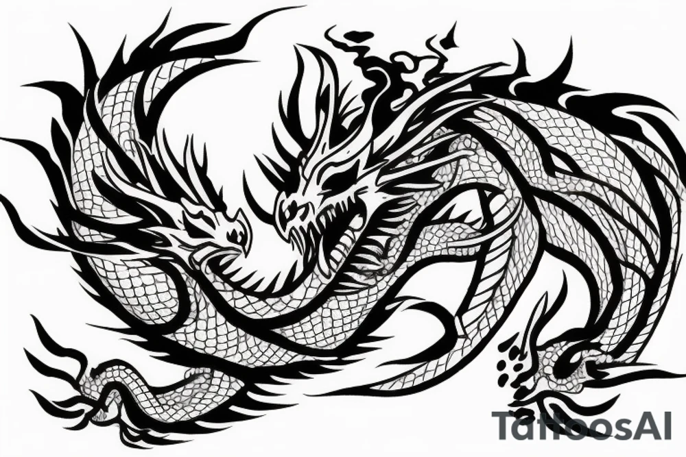 lao naga dragon tattoo tattoo idea