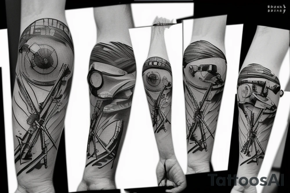sniper rifle tattoo idea