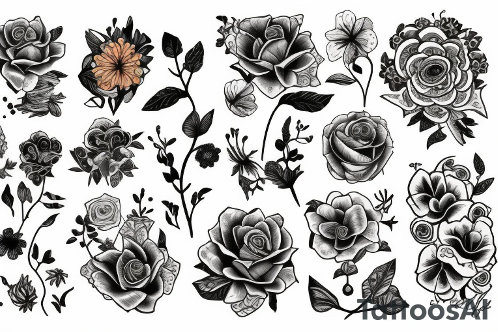 flowers tattoo idea