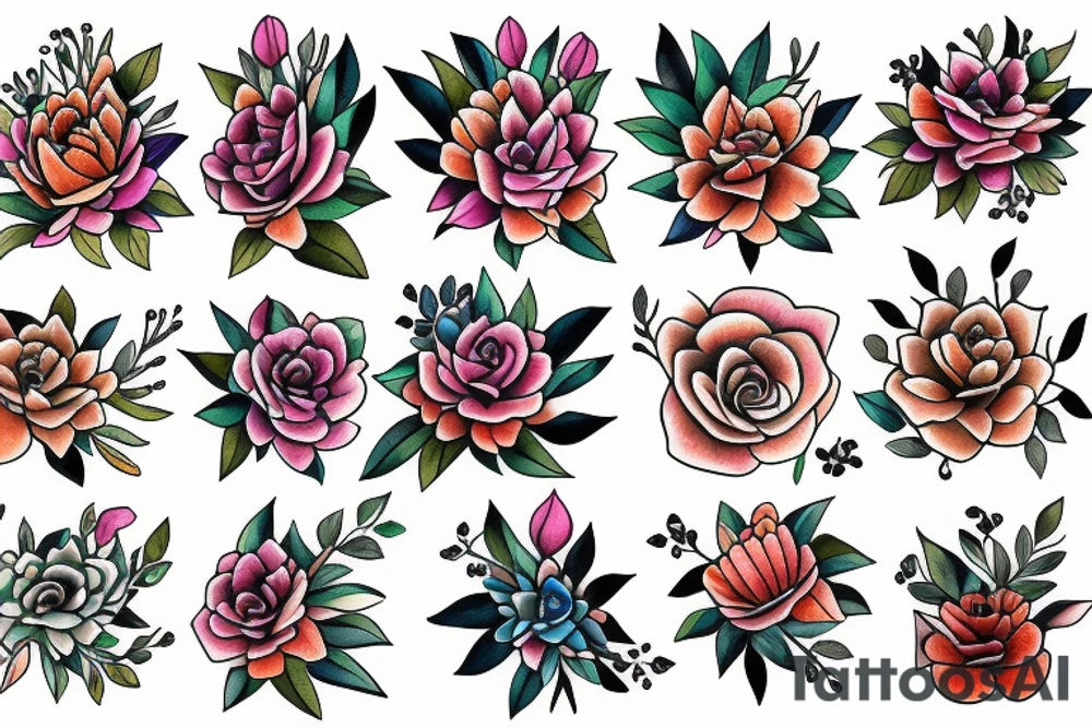flowers tattoo idea