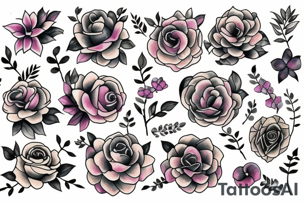 flowers tattoo idea
