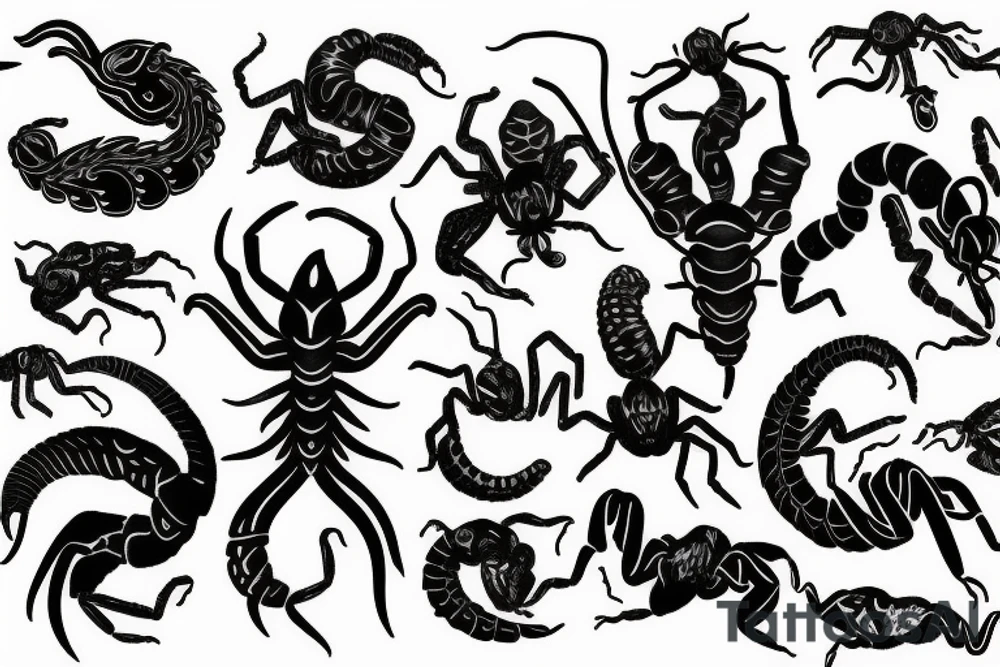 scorpion zodiac tattoo idea