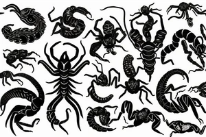 scorpion zodiac tattoo idea