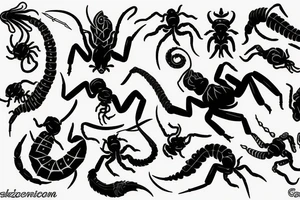 scorpion zodiac tattoo idea