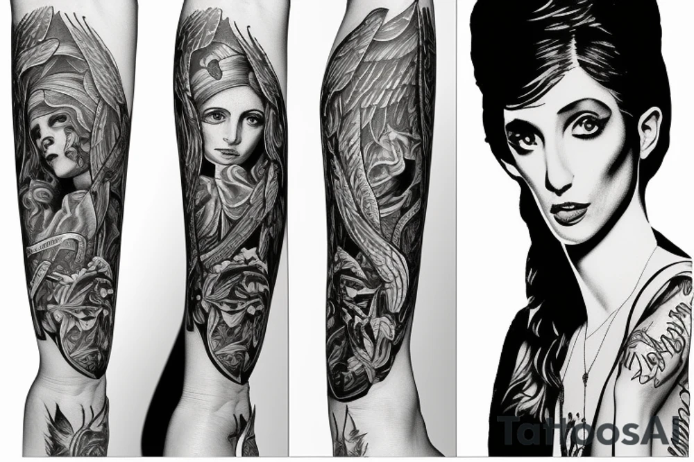 Archangel gabriel tattoo idea