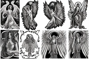 Archangel gabriel tattoo idea