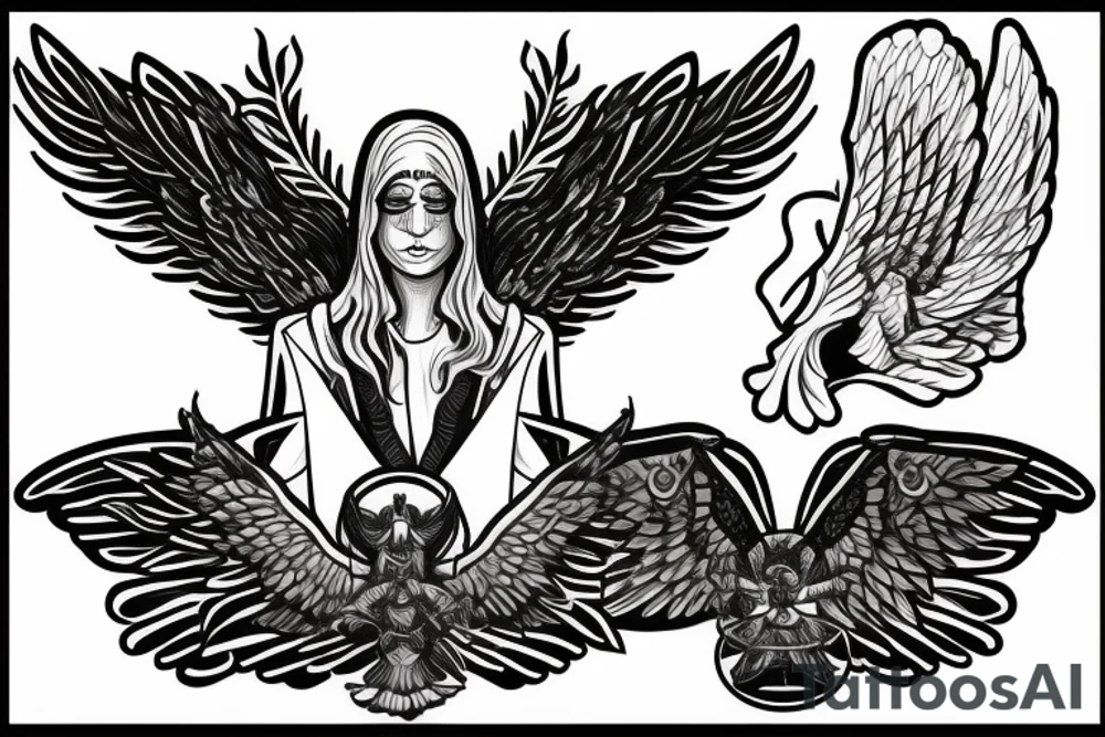 Archangel gabriel tattoo idea