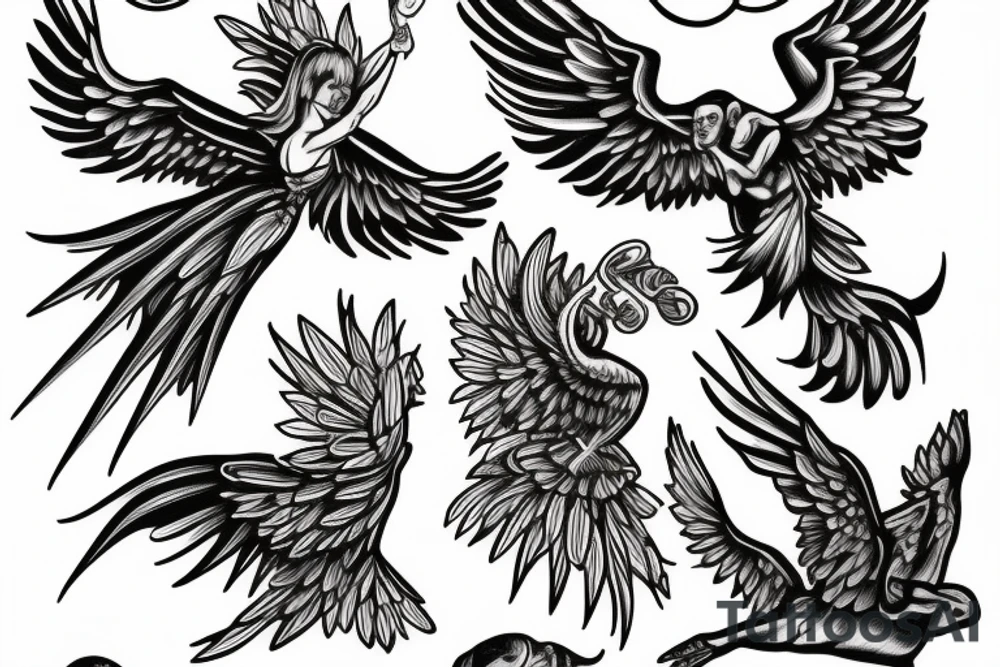 Archangel gabriel tattoo idea