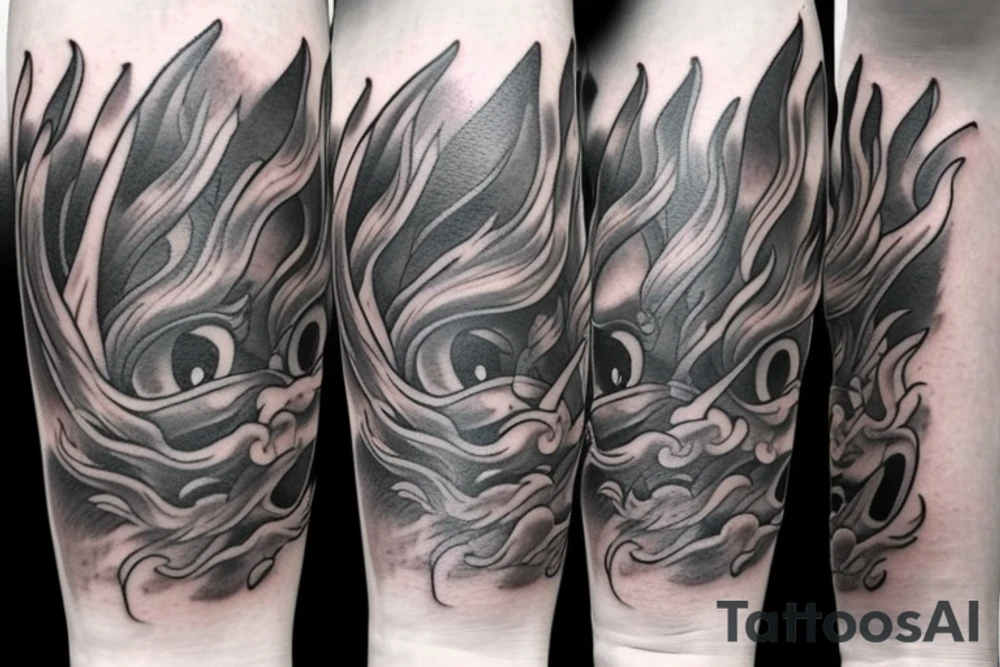 Flames tattoo idea