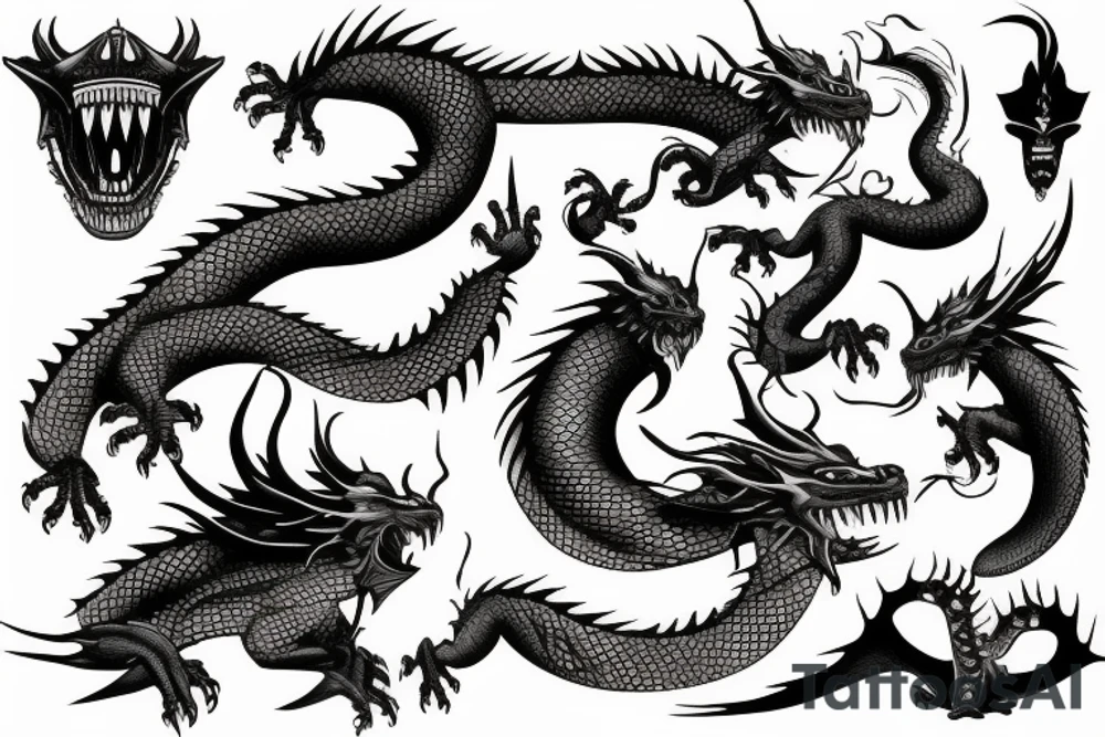 God dragon tattoo idea