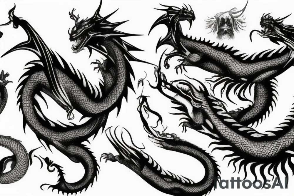 God dragon tattoo idea
