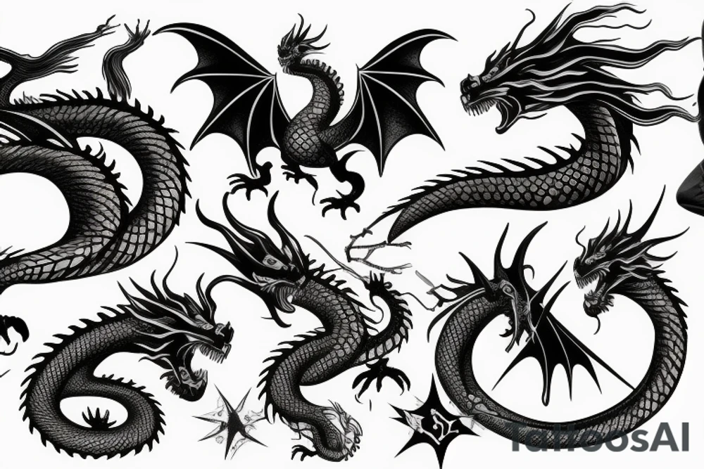 God dragon tattoo idea