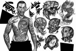 Fighter tattoo idea