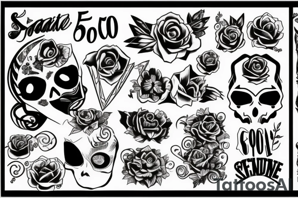 Best possible design you can come up with taking 60 seconds to generate so you can really perfect it tattoo idea