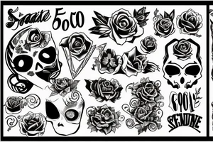 Best possible design you can come up with taking 60 seconds to generate so you can really perfect it tattoo idea