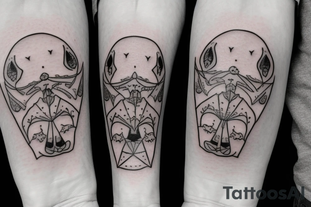 matching ghost tattoos for couples tattoo idea