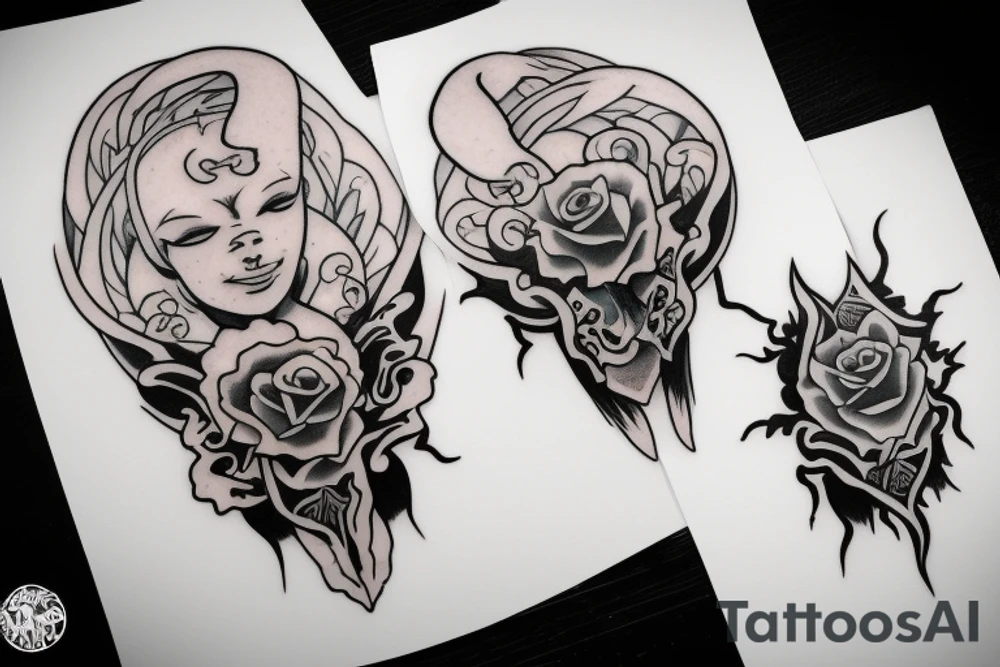 matching ghost tattoos for couples tattoo idea