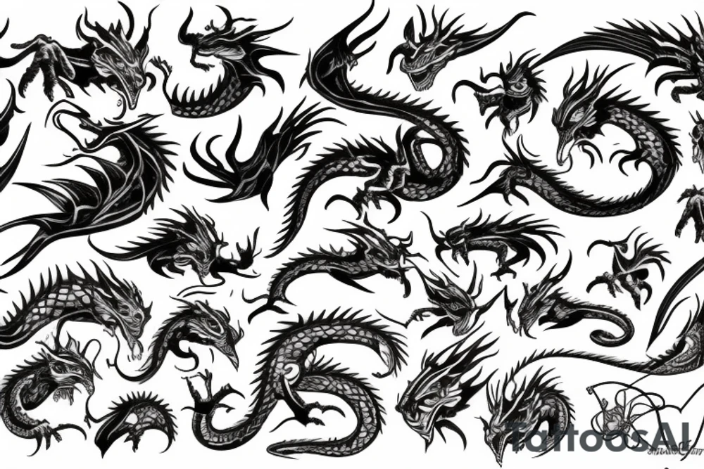 dragons tattoo idea