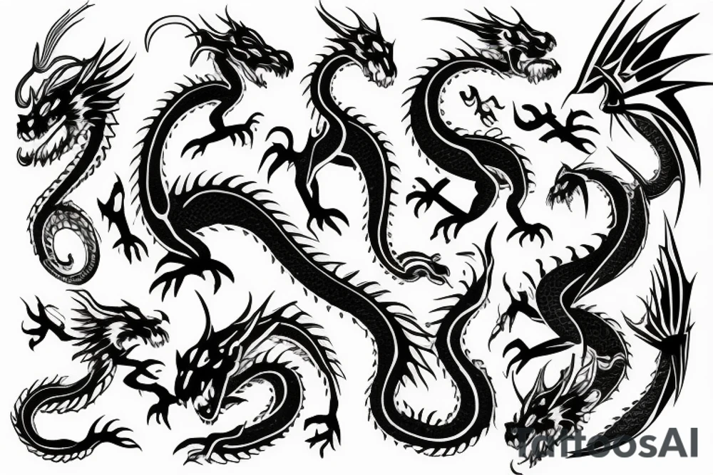 dragons tattoo idea