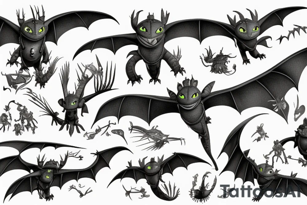 how to train your dragon tattoo idea