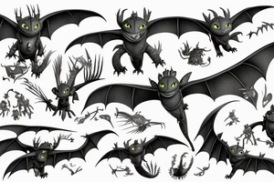 how to train your dragon tattoo idea