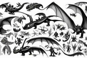 how to train your dragon tattoo idea