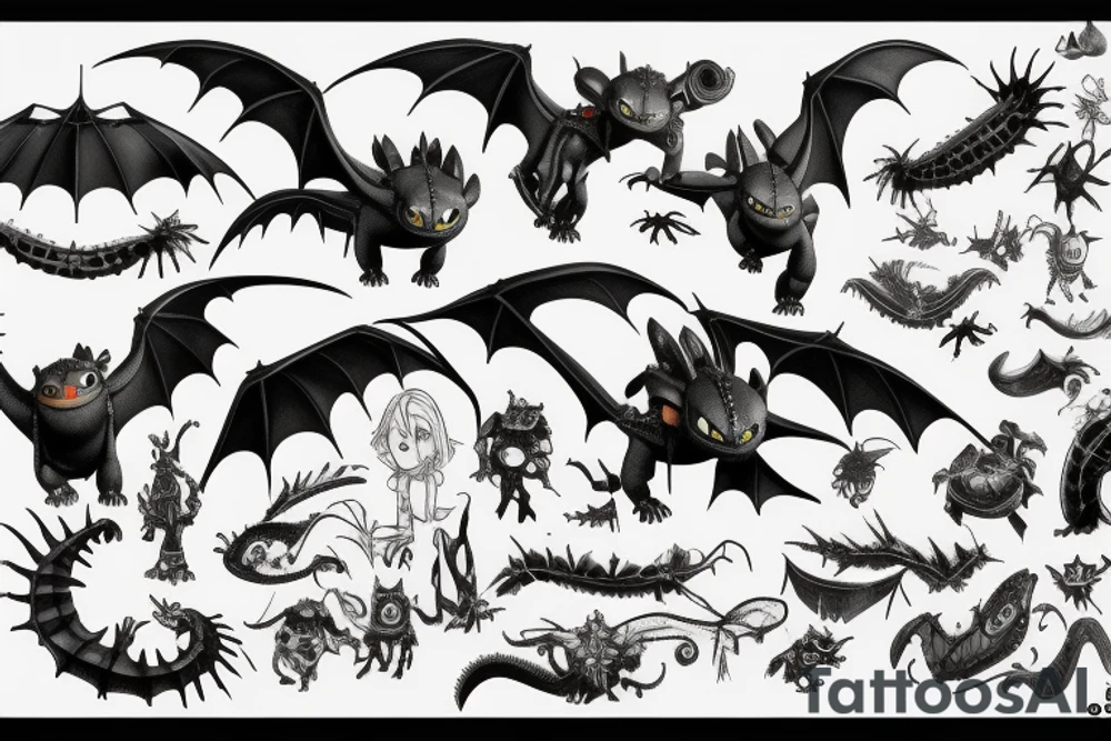 how to train your dragon tattoo idea