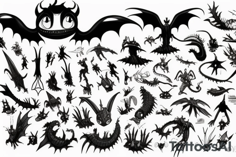 how to train your dragon tattoo idea