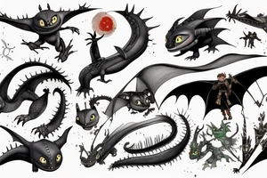 how to train your dragon tattoo idea