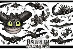 how to train your dragon tattoo idea