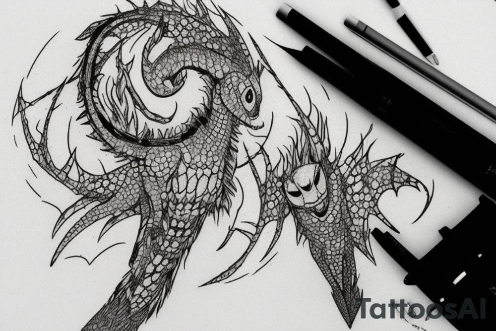how to train your dragon tattoo idea