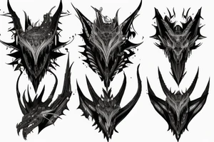 cyberpunk dragon head tattoo idea