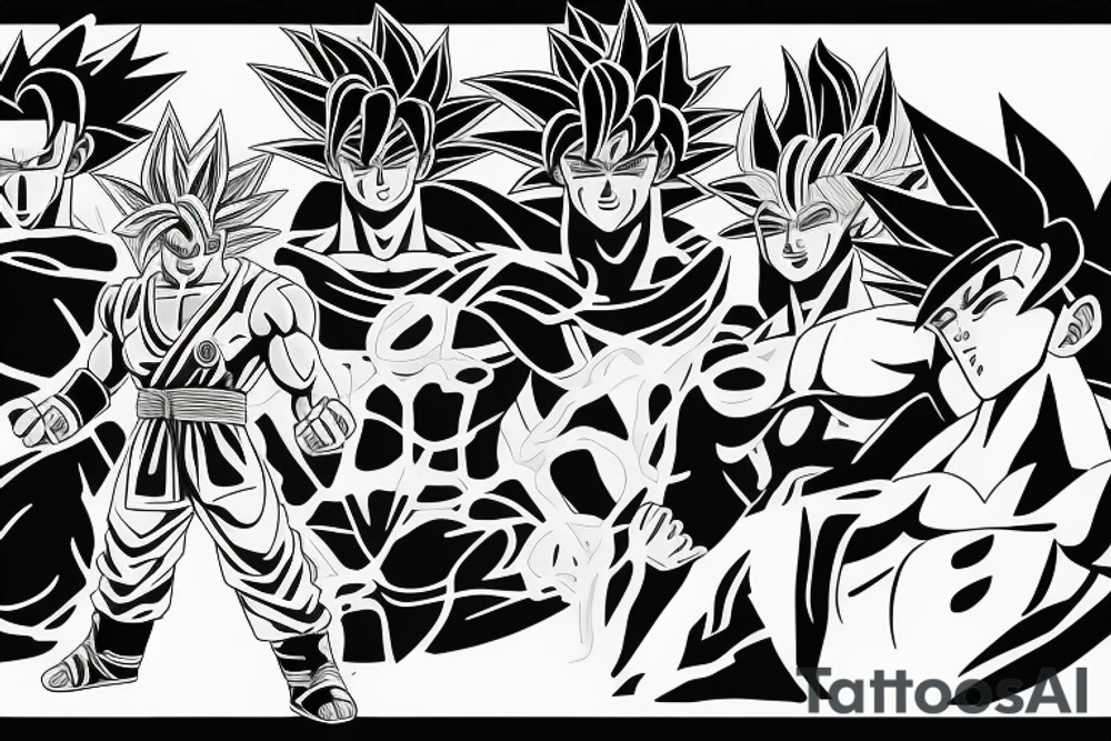 Ultra instinct Goku tattoo idea