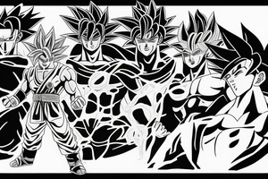 Ultra instinct Goku tattoo idea