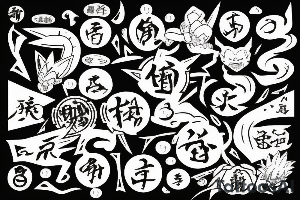 Goku Kanji tattoo idea