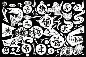 Goku Kanji tattoo idea