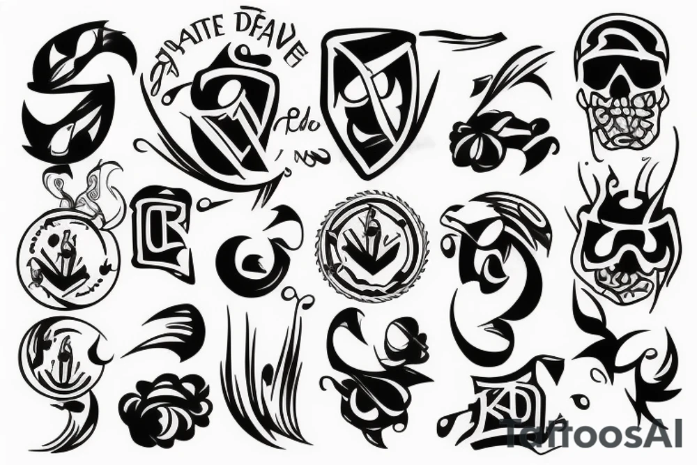 Two men tattoo idea