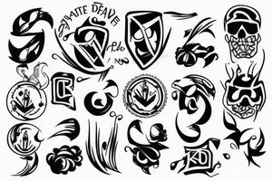 Two men tattoo idea