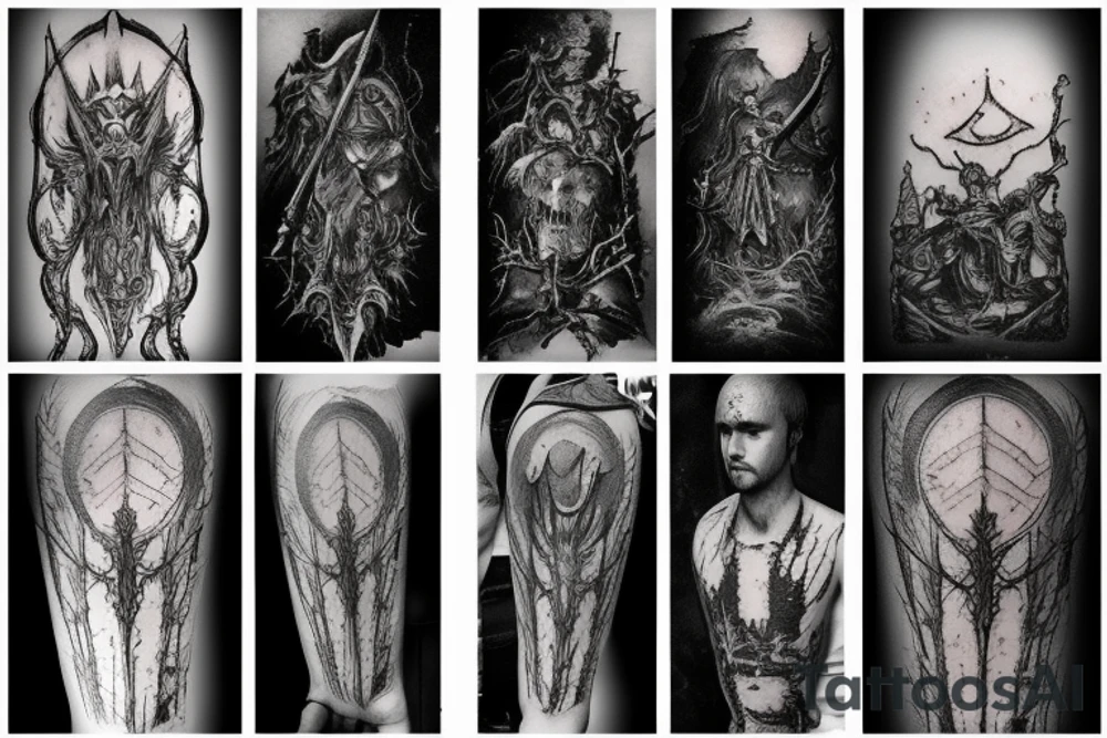 bloodborne style tattoo tattoo idea