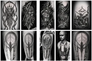 bloodborne style tattoo tattoo idea