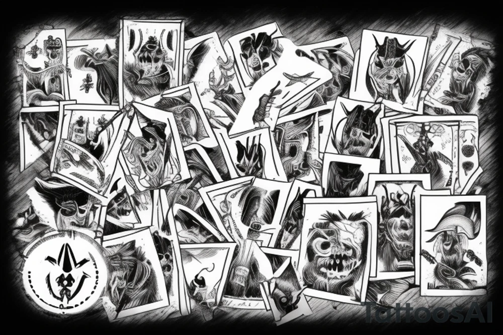 wild west demon tattoo tattoo idea