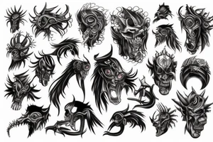 wild west demon tattoo tattoo idea