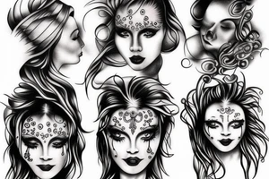 Flowing and melting metal tattoo idea