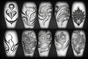 Flowing and melting metal tattoo idea