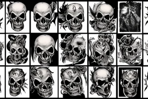 wild west devil skull tattoo idea