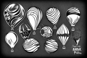 A Ballon skin is pressed against Metal with a Rough surface. tattoo idea